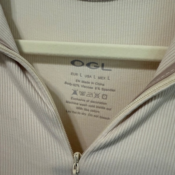 OGL Polo Neck Long Sleeve Zipper Shirt - Picture 3 of 3